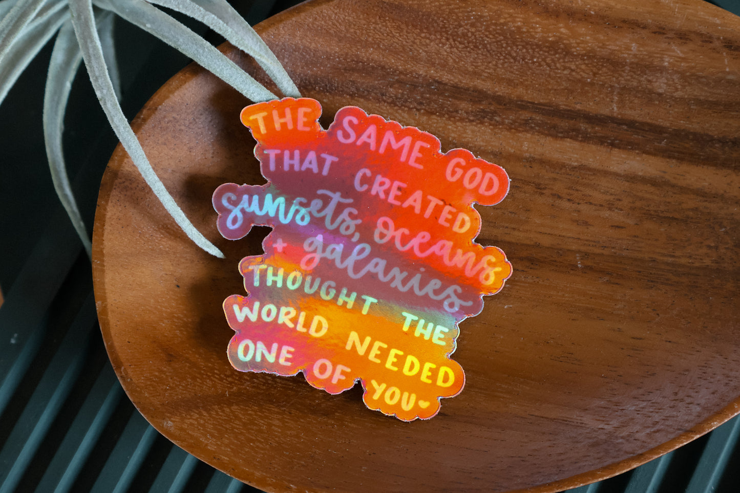 The same God | handlettered sticker