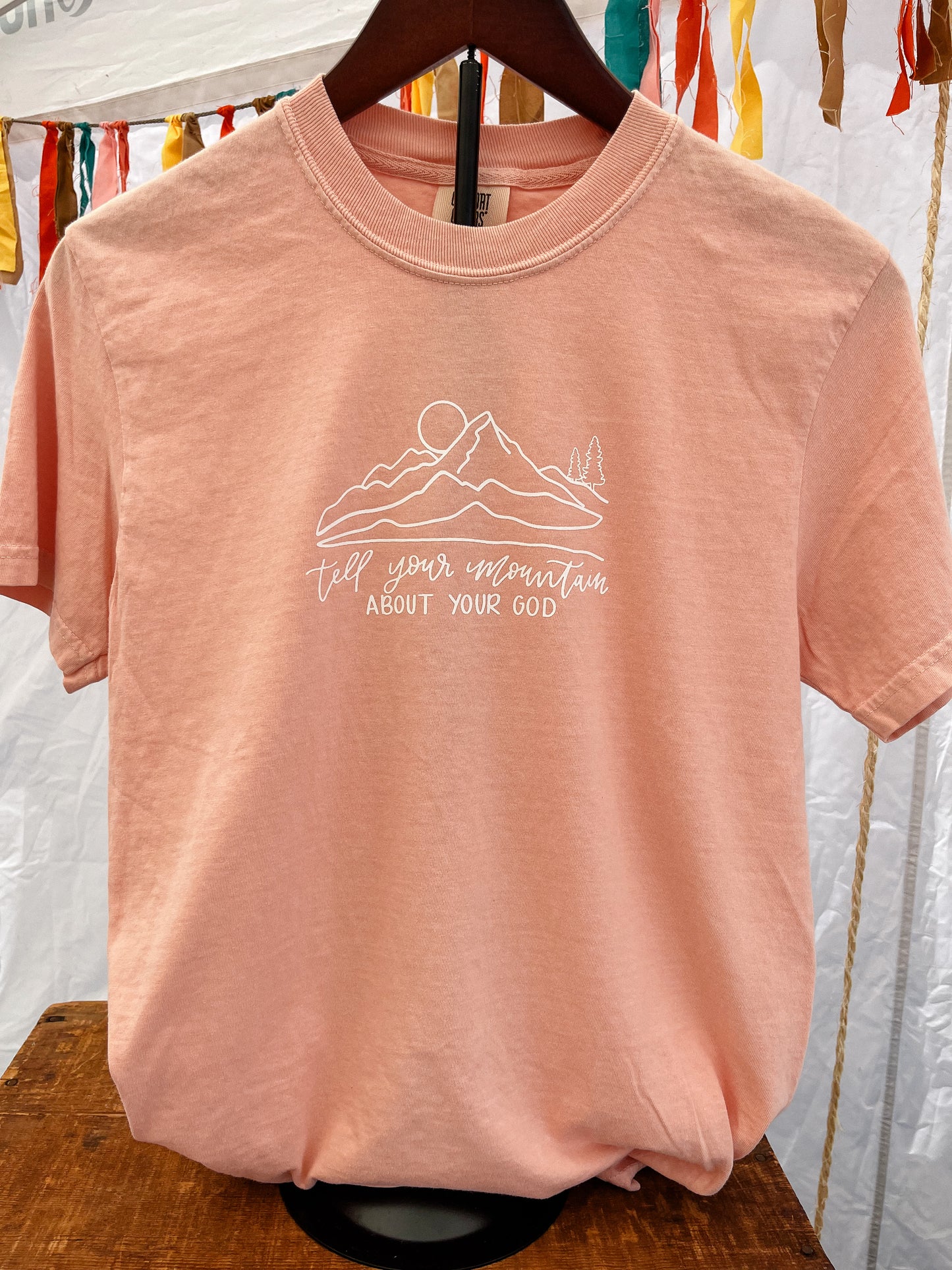 Tell Your Mountain | handlettered t-shirt
