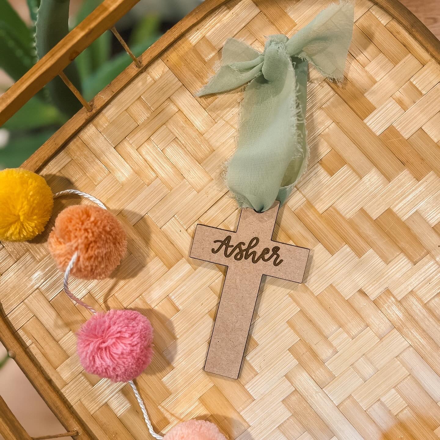 Custom Cross name tag