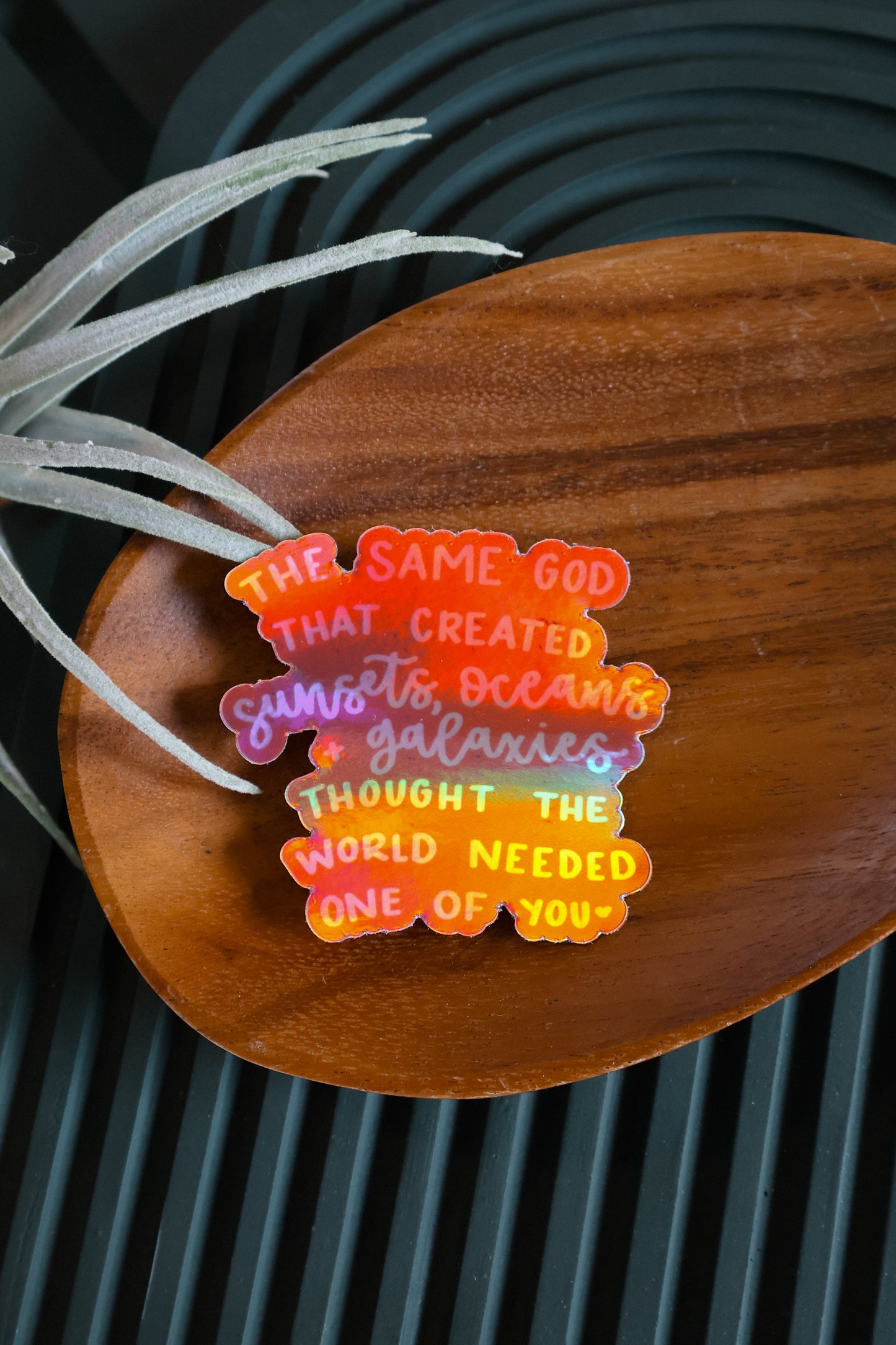 The same God | handlettered sticker