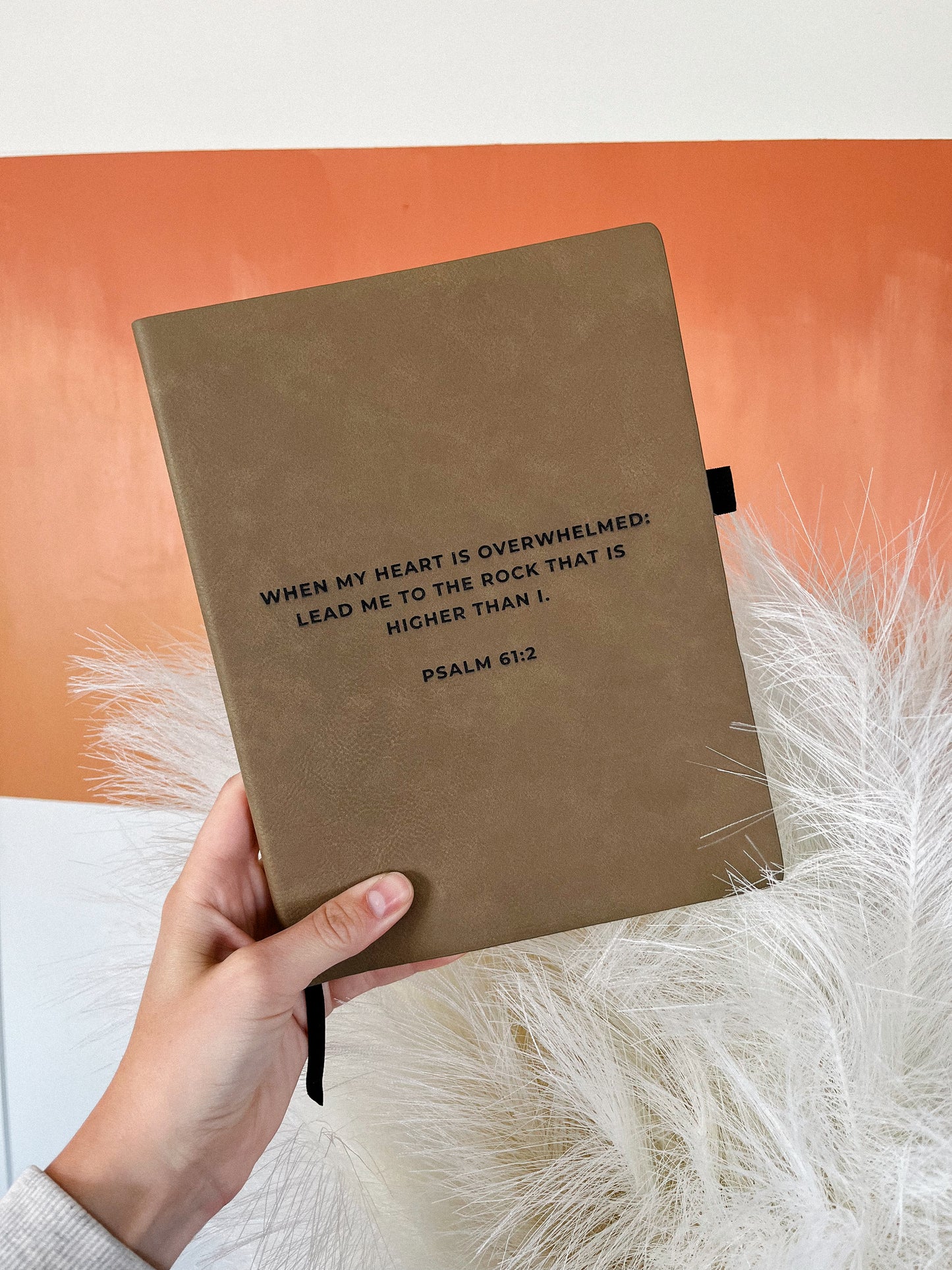Custom Bible Verse Leather Notebook