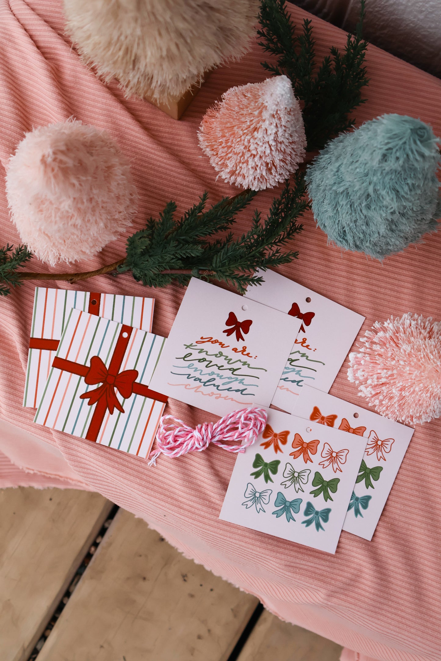 'all tied up' GIFT TAG SET