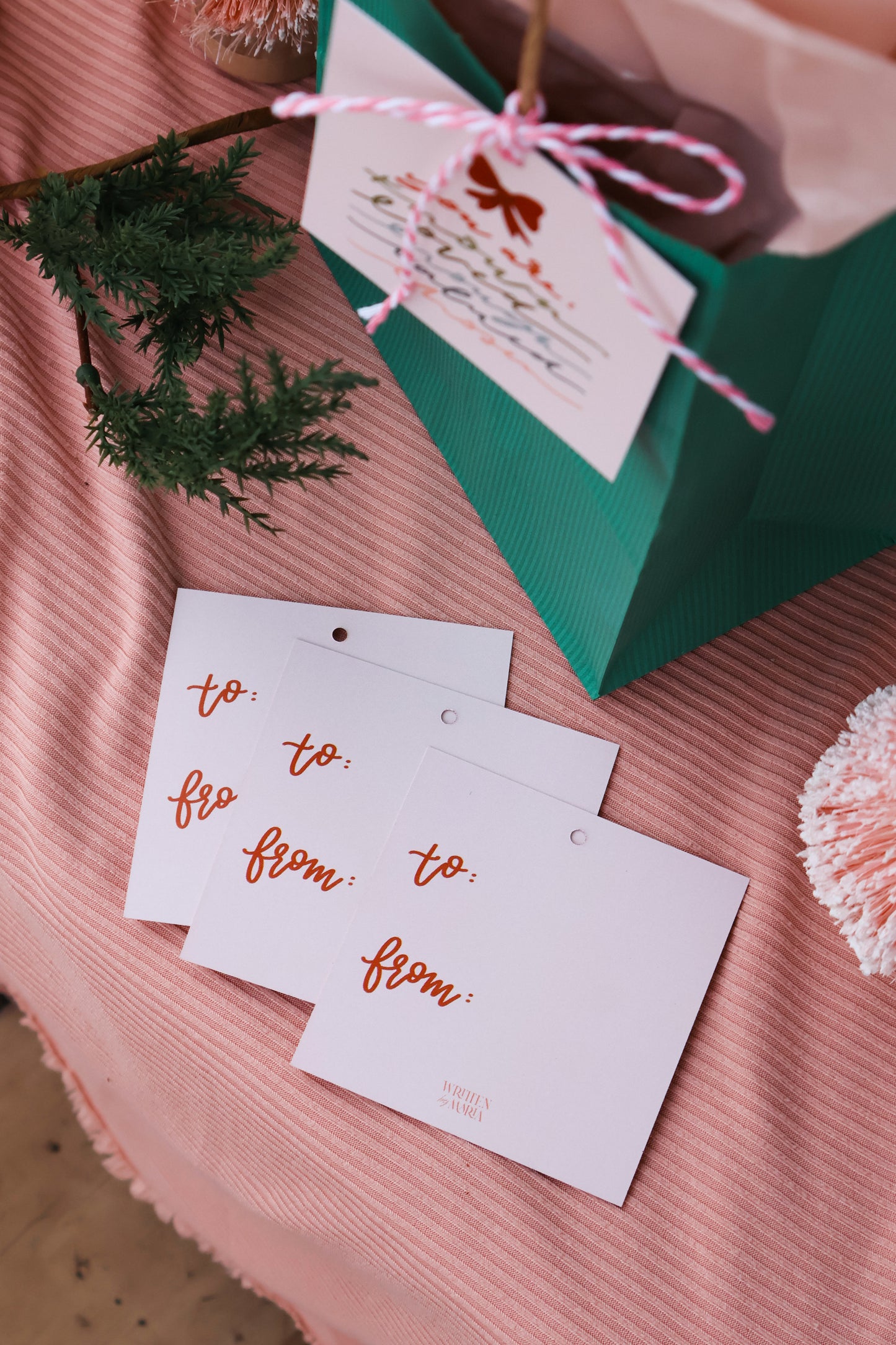 'all tied up' GIFT TAG SET