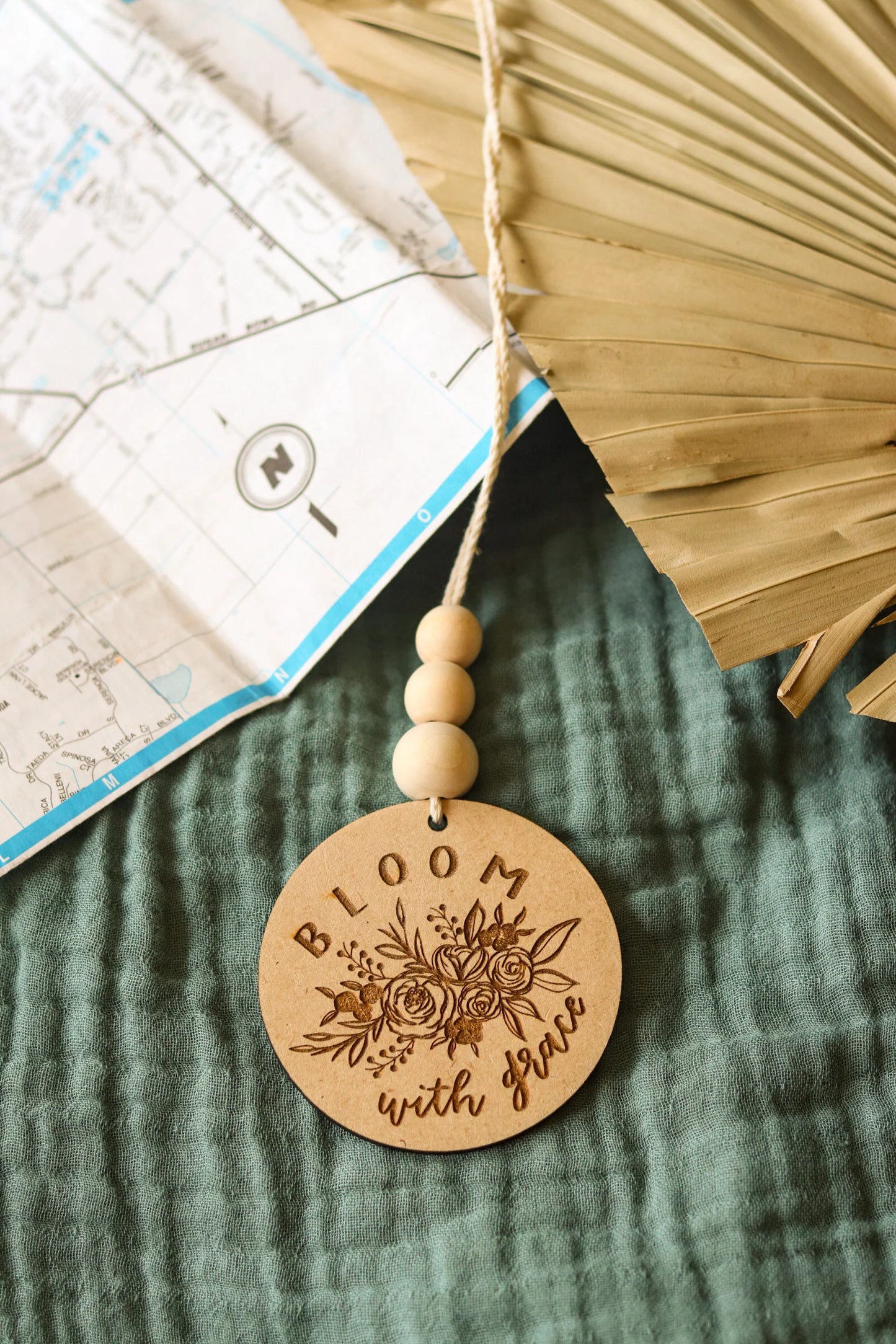 'Bloom With Grace' Car Charm