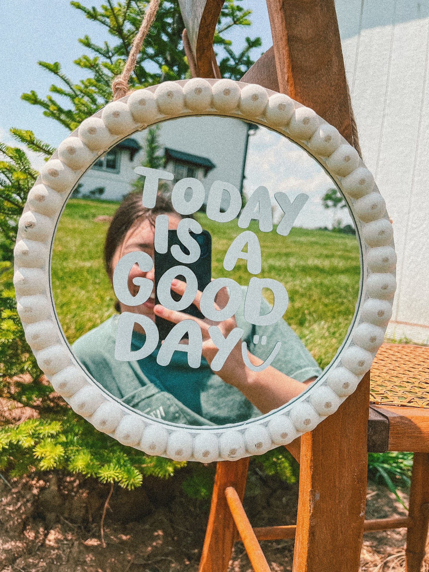 Today is a good day:) | mirror decal