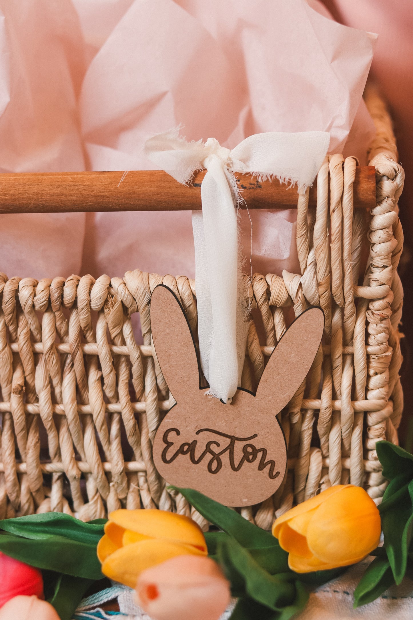 Custom Easter bunny name tag
