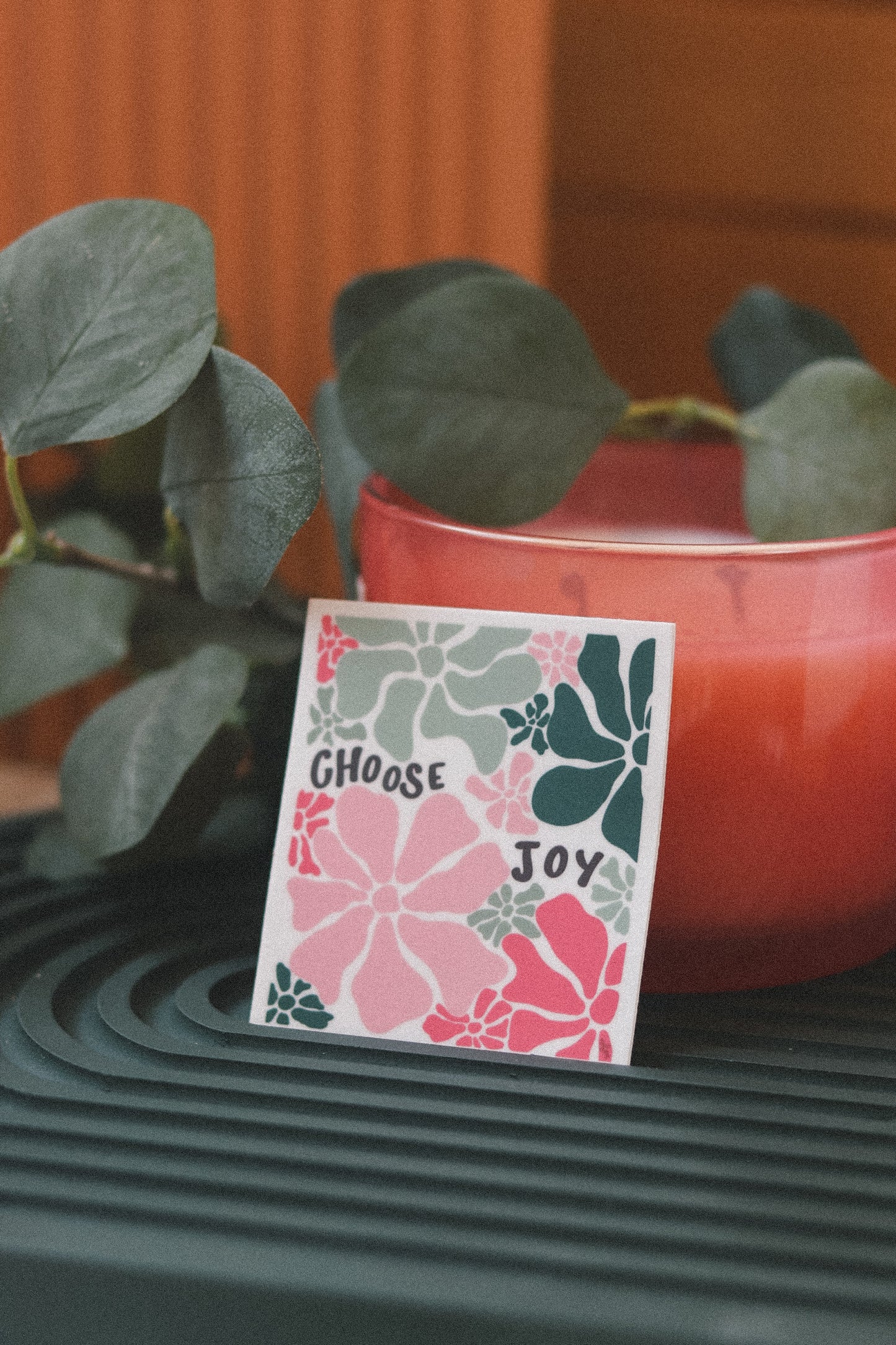 'Choose Joy' handlettered sticker