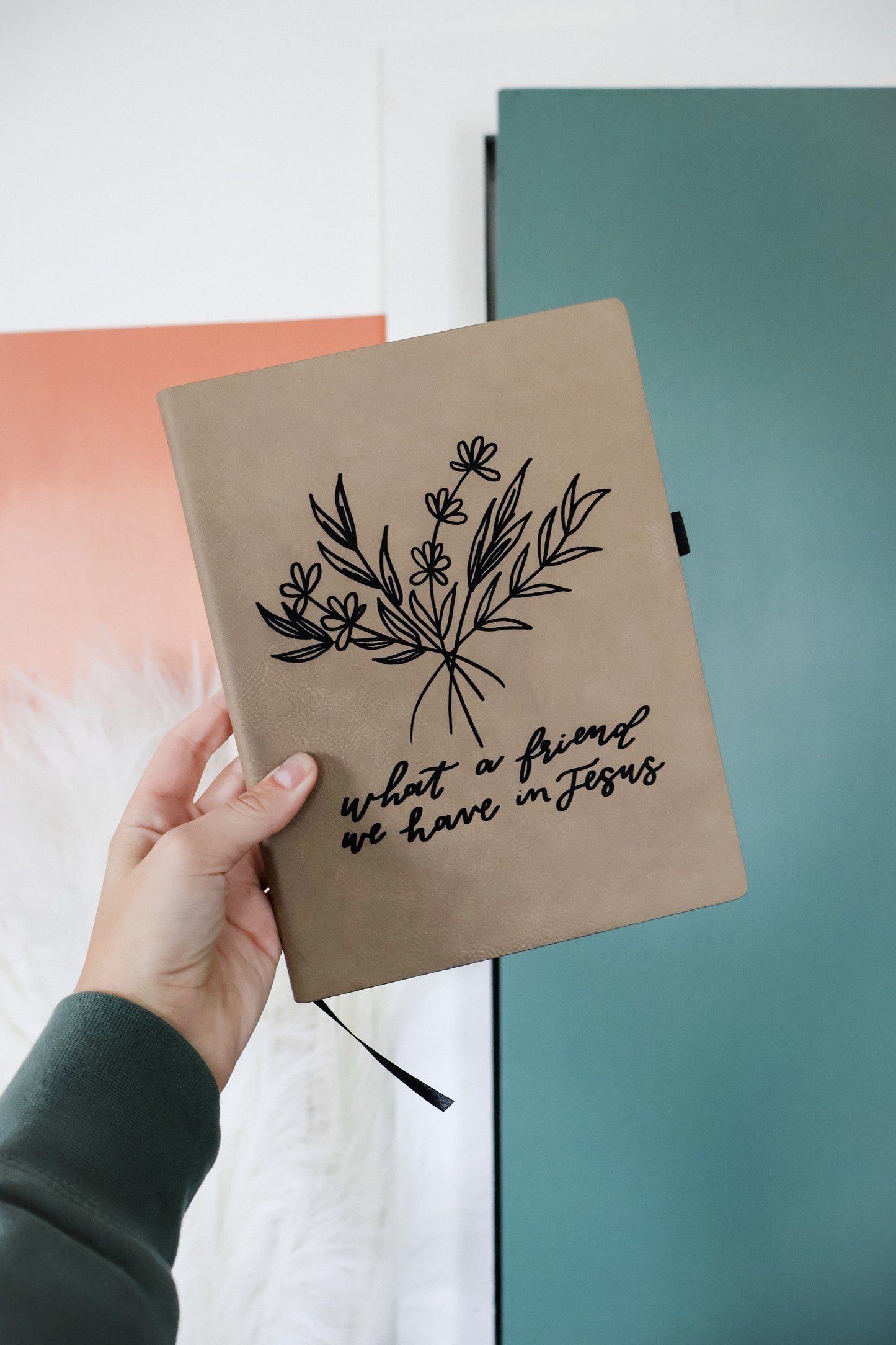 What a friend... | leather journal notebook