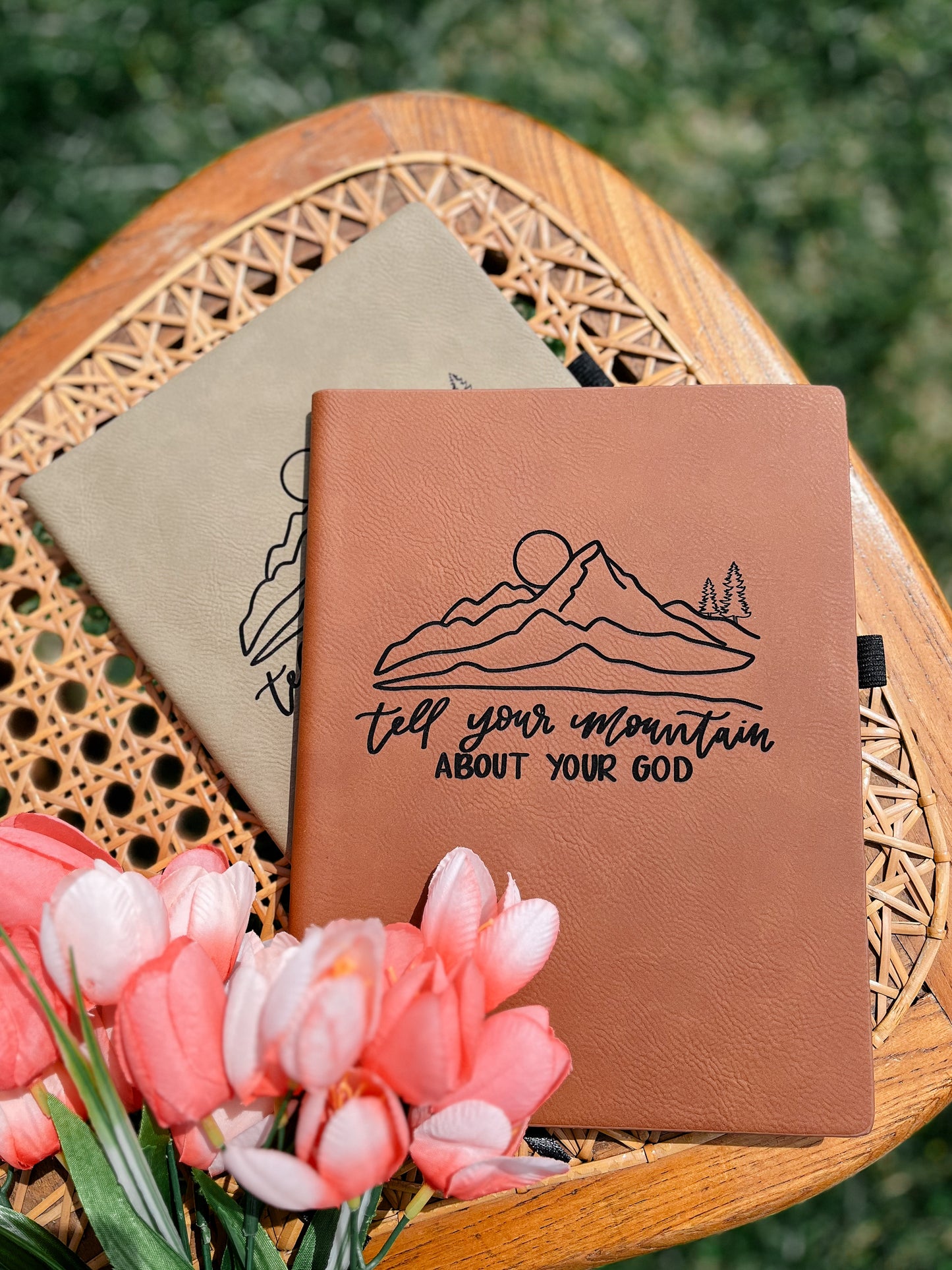 Tell your Mountain | leather journal