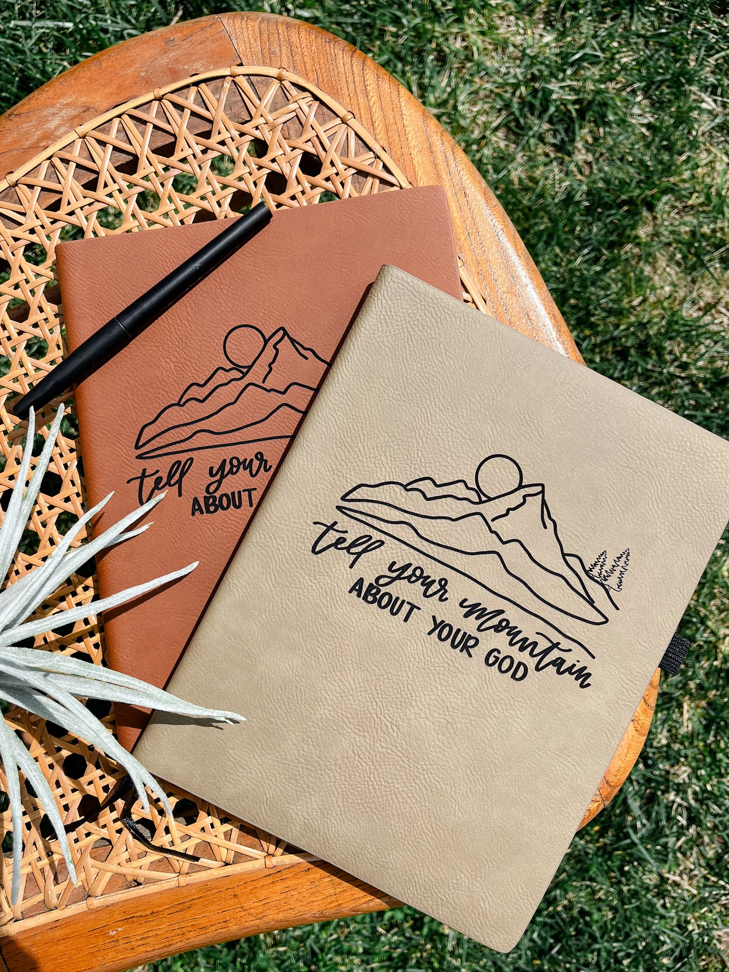 Tell your Mountain | leather journal