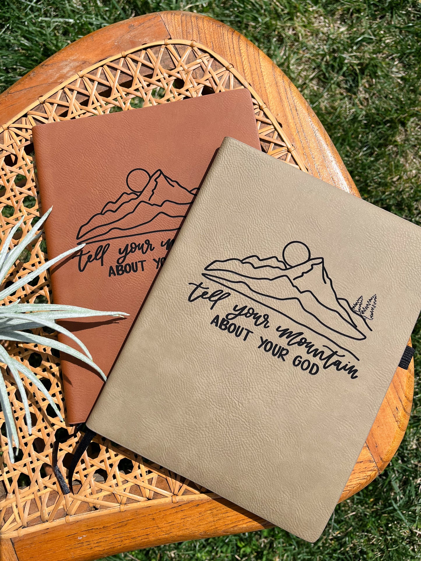Tell your Mountain | leather journal