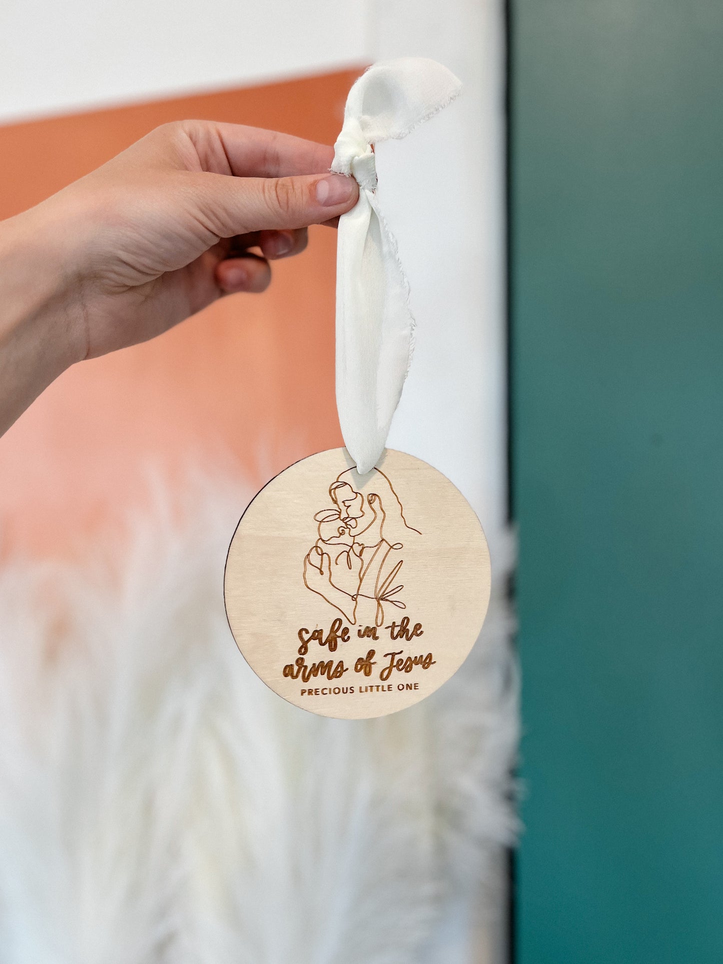 Safe in the arms of Jesus | Infant Loss Ornament