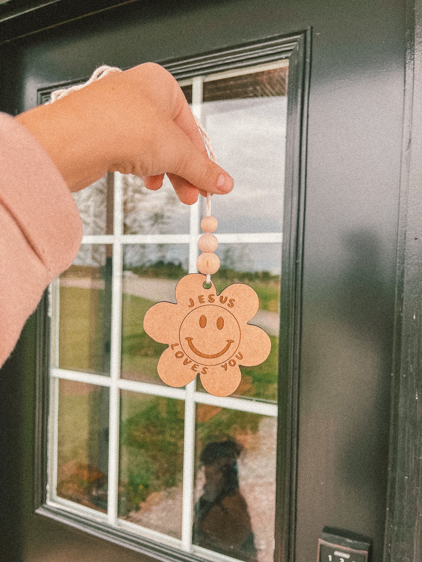 'Jesus Loves You' Car Charm