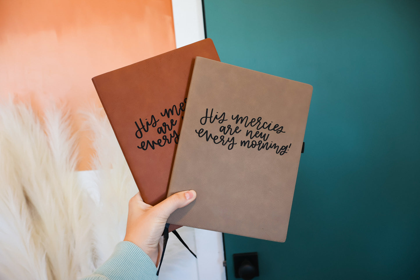 His Mercies are new every morning | leather journal notebook