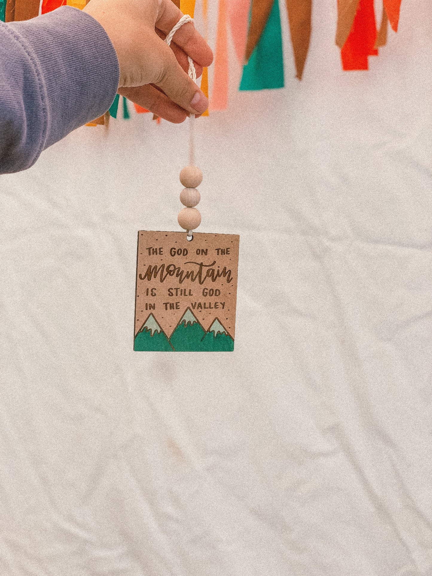 'The God on the Mountain...' Car Charm