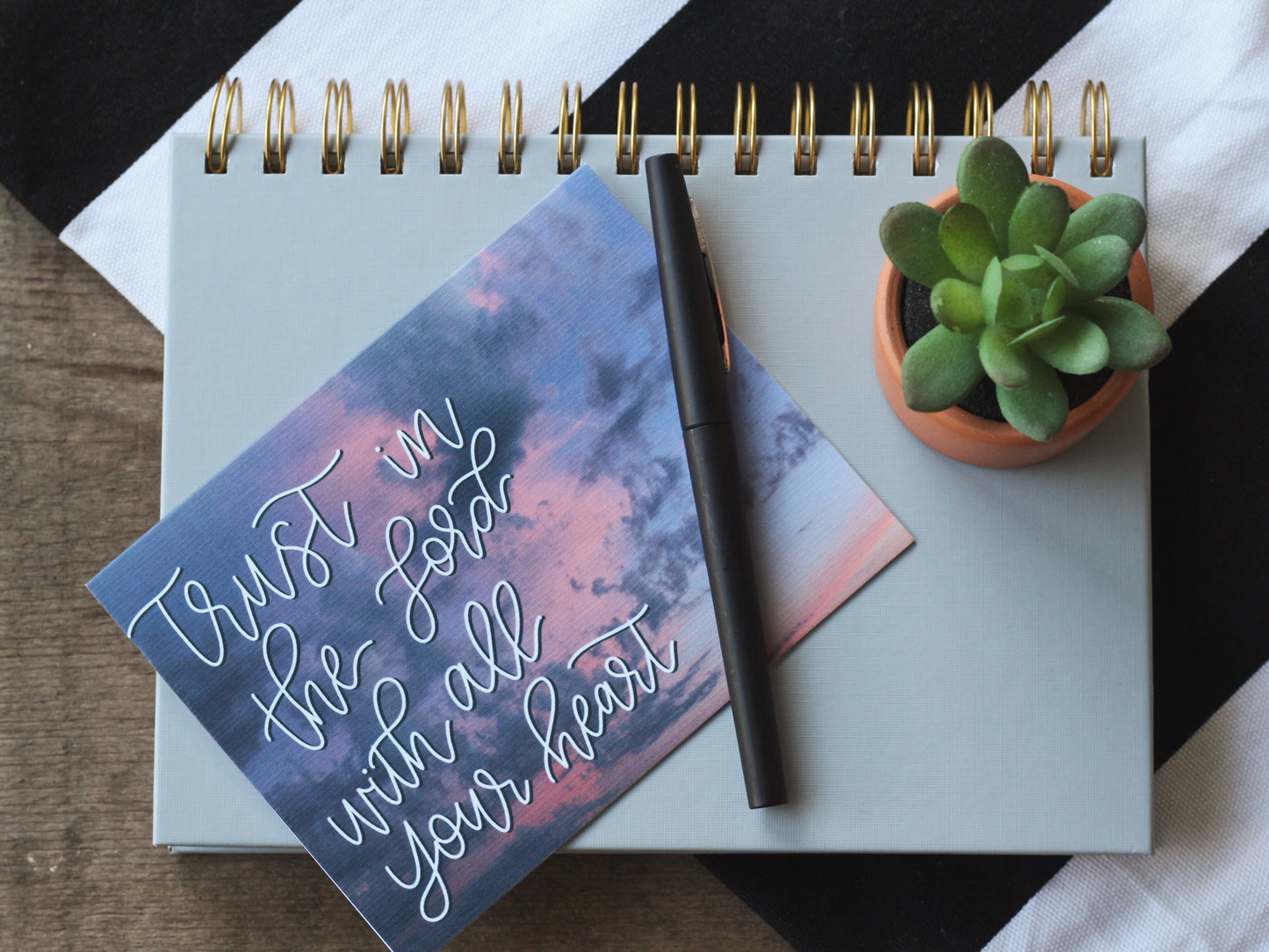 “Trust in the Lord” Handlettered card