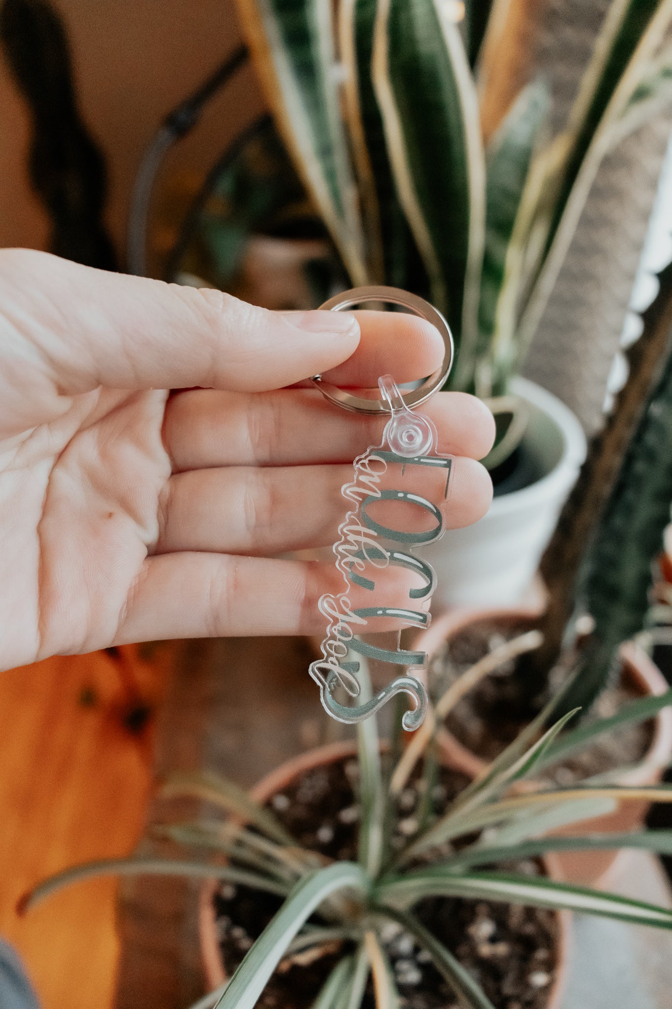 "Focus on the good" Acrylic Keychain