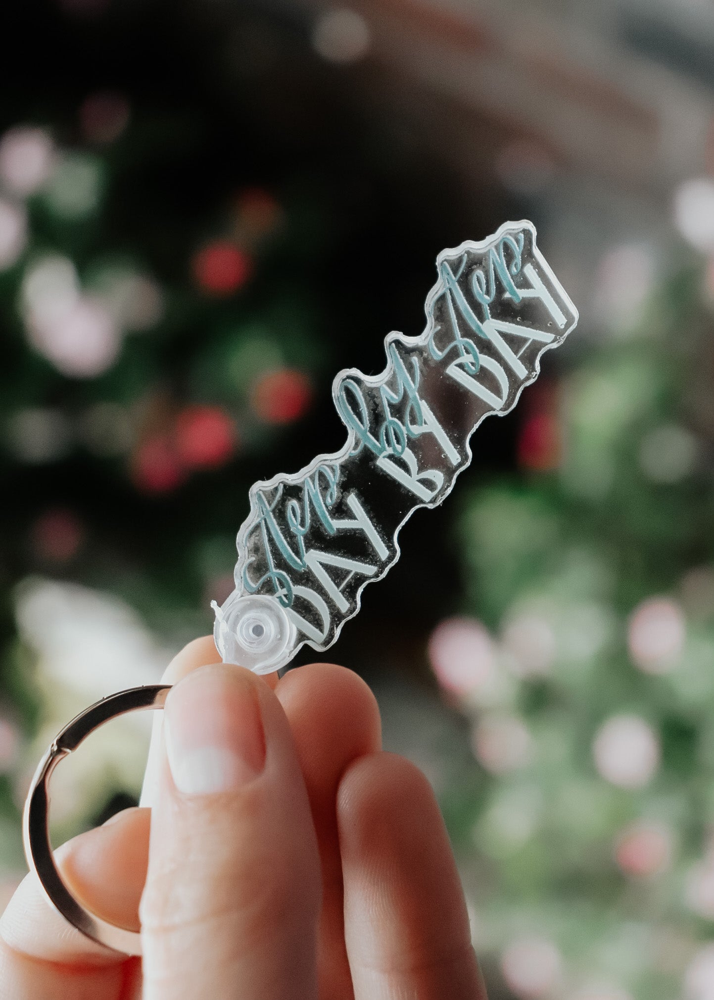 "Step by Step | Day by Day" acrylic keychain