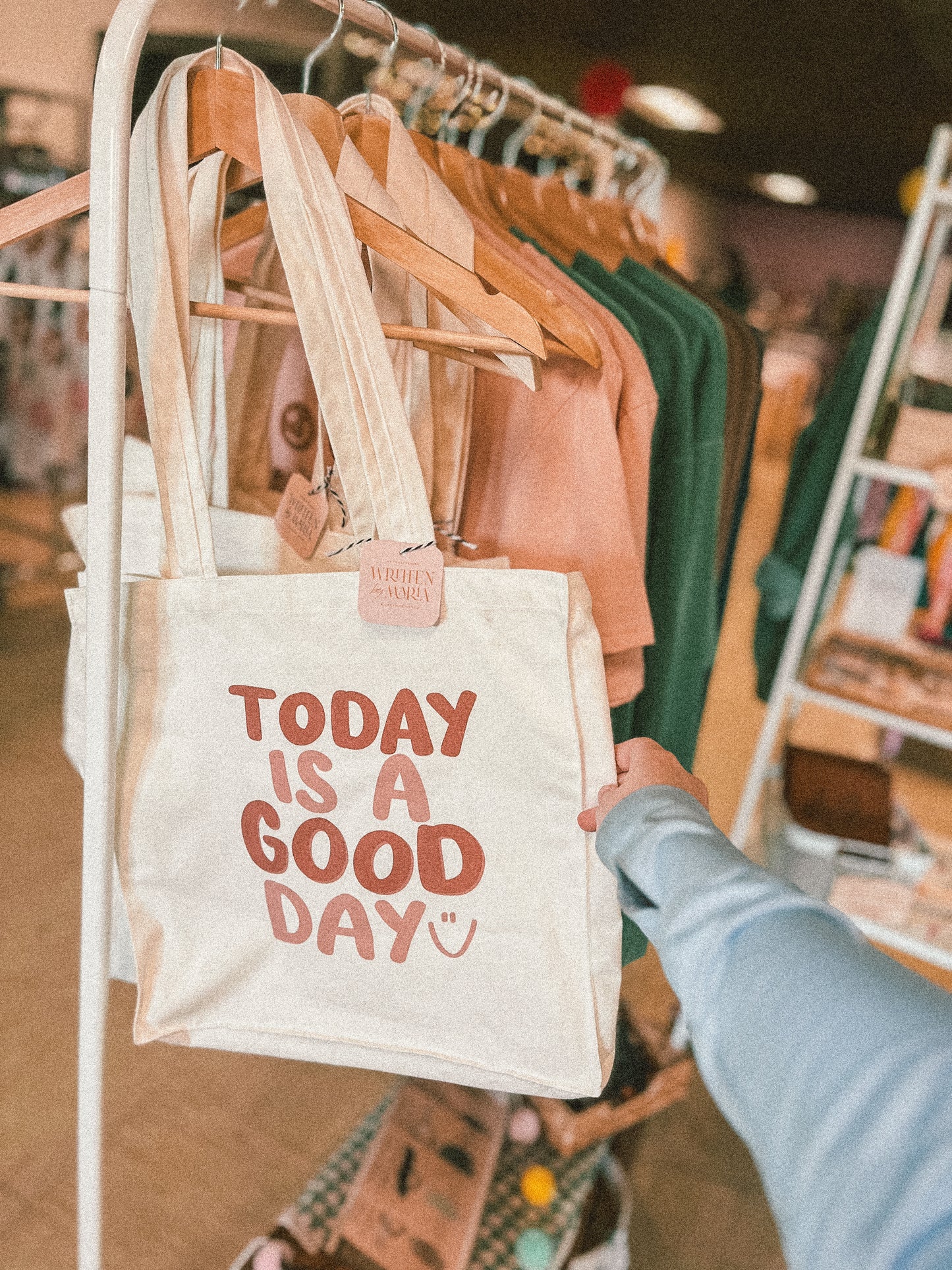 'Today is a good day' Canvas Tote Bag