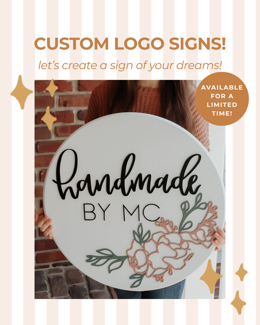 Custom Logo Circle Sign