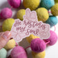 He Restores My Soul | handlettered sticker