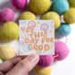 'Use this day for Good' handlettered sticker