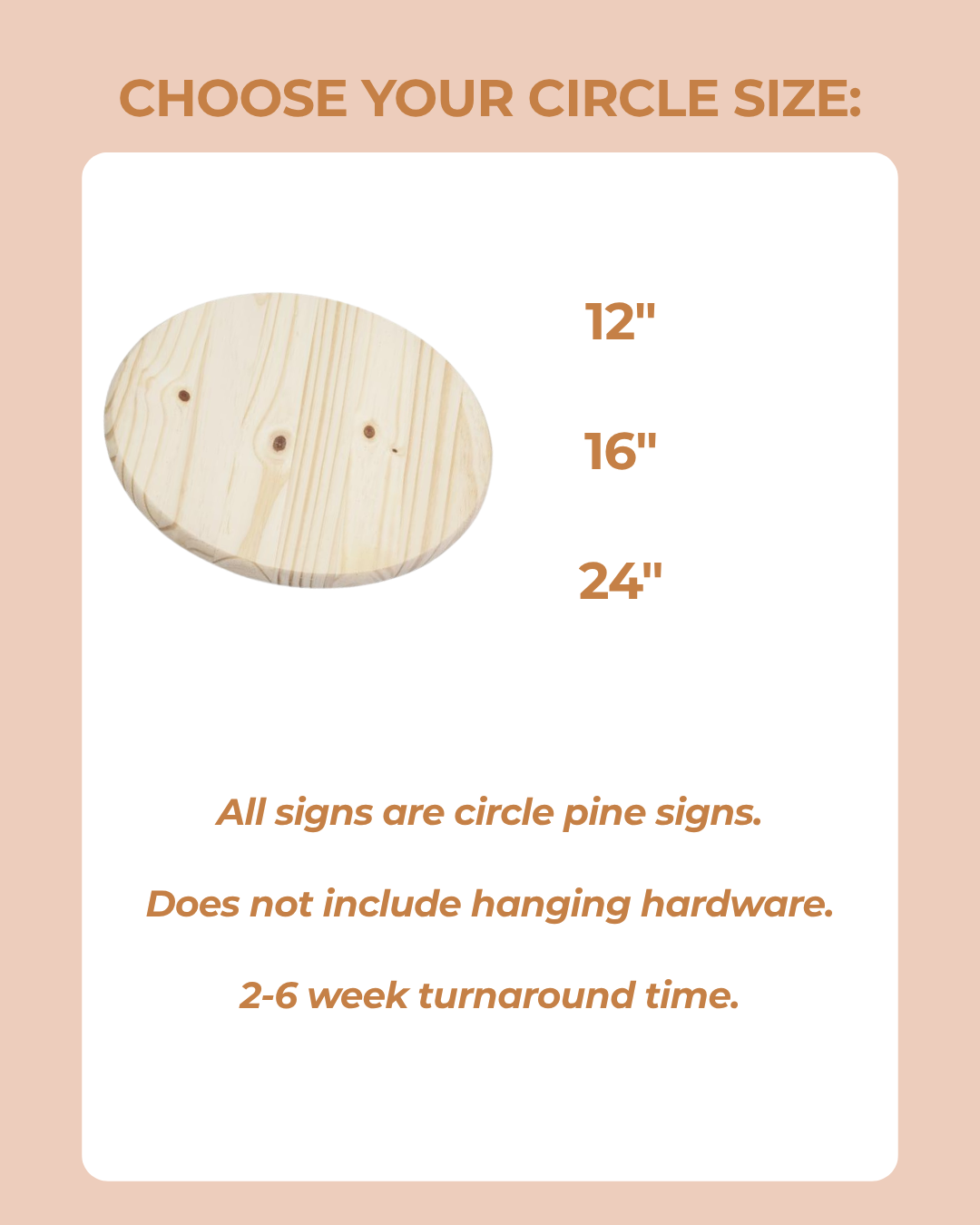 Custom Logo Circle Sign