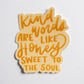 Kind Words | handlettered sticker