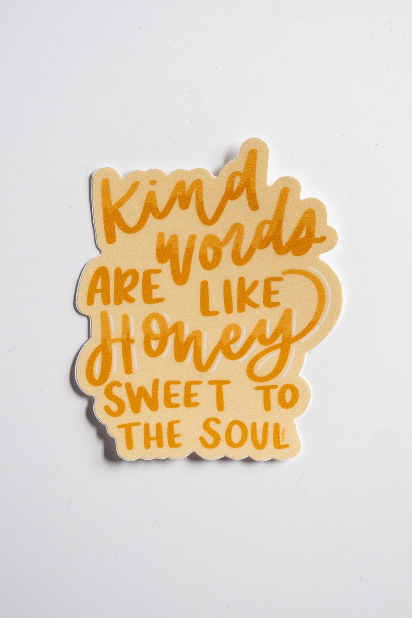 Kind Words | handlettered sticker