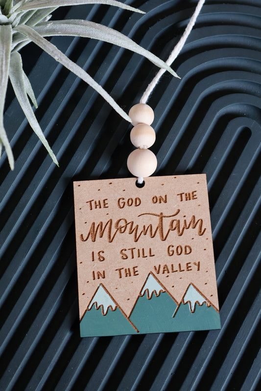 'The God on the Mountain...' Car Charm