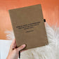 Custom Bible Verse Leather Notebook