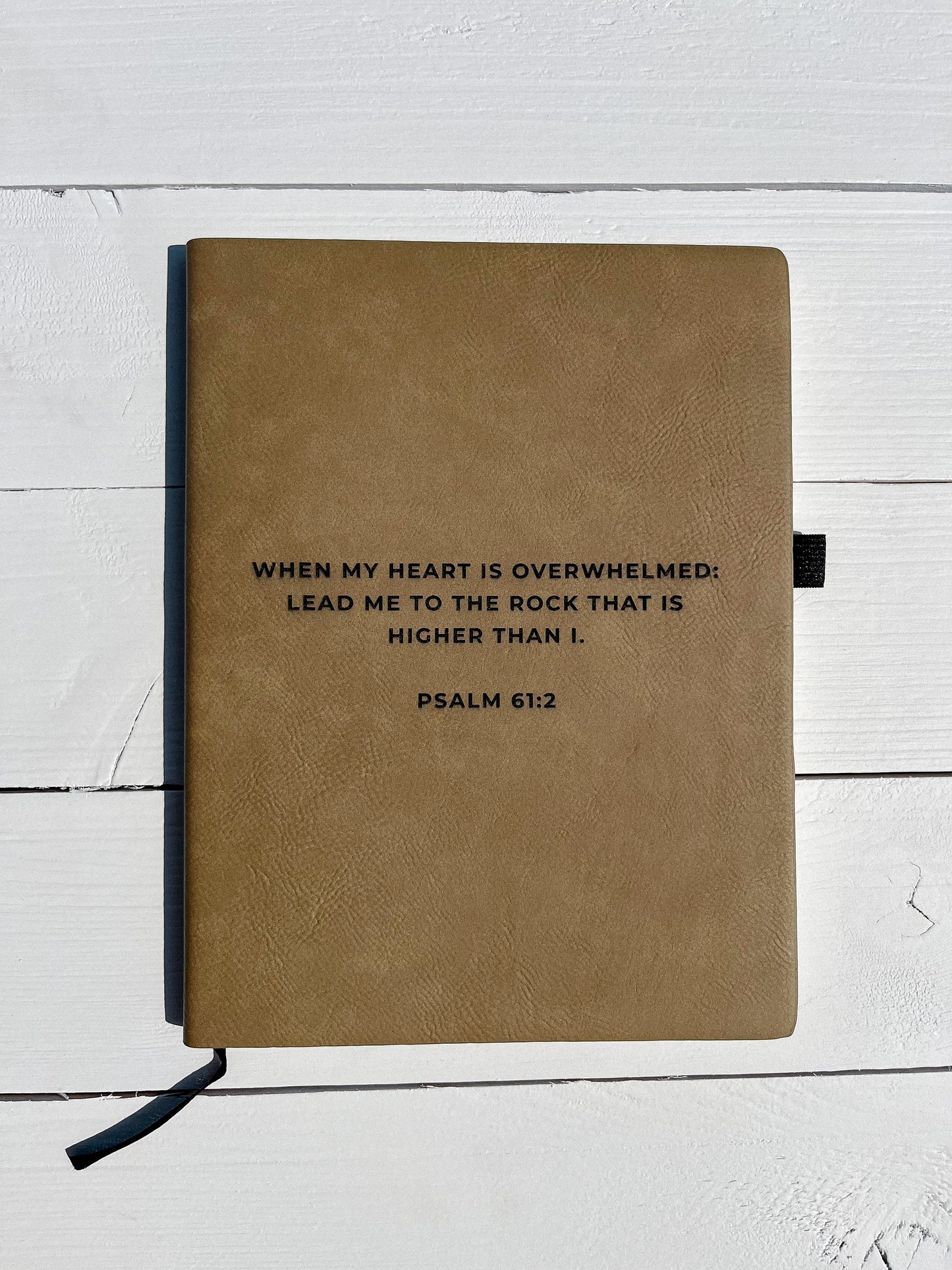 Custom Bible Verse Leather Notebook