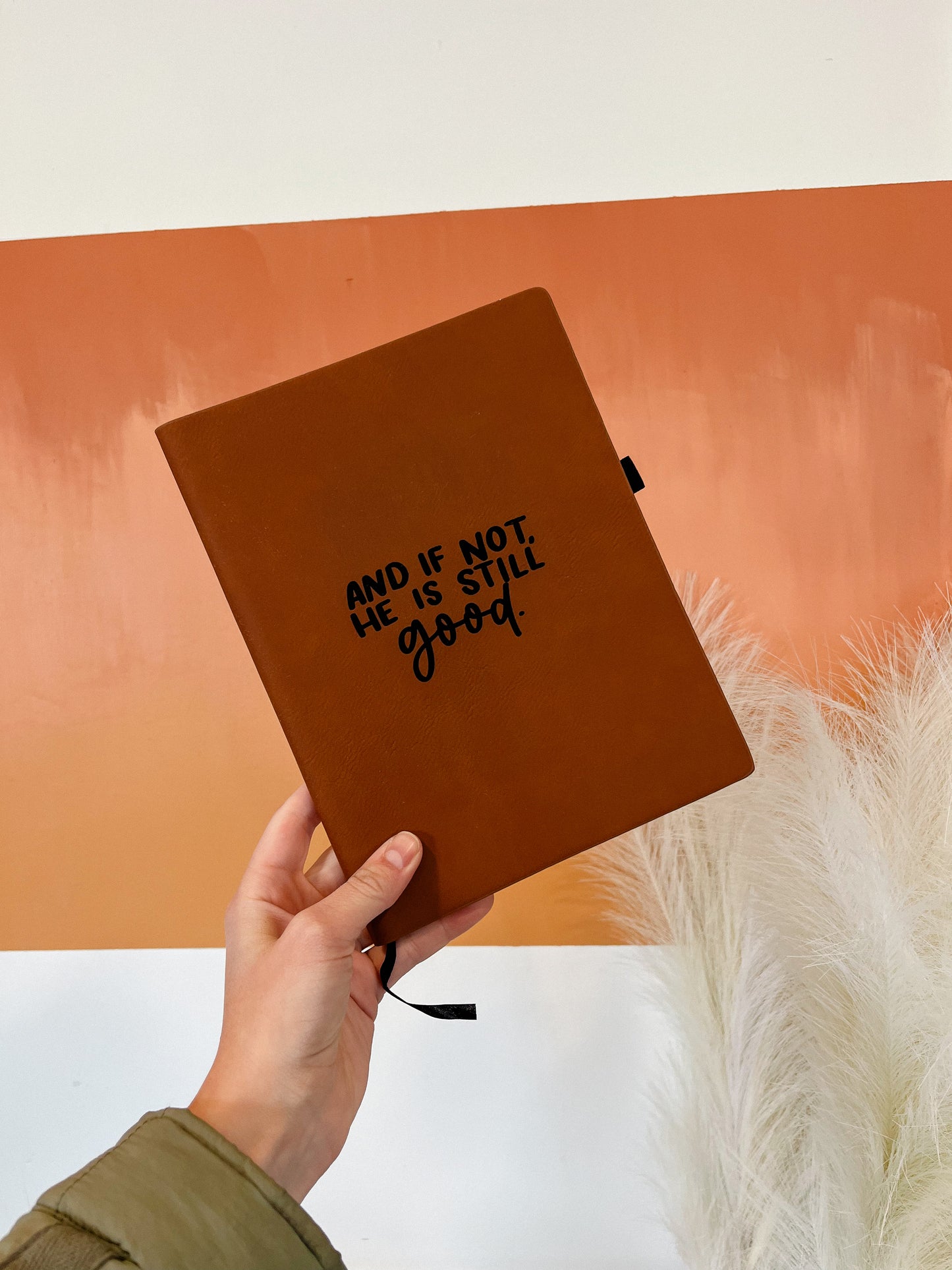 And if Not | leather journal notebook