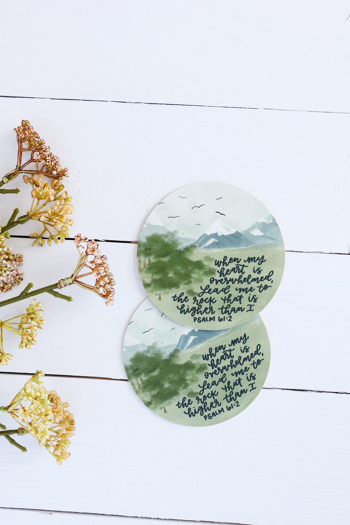 Psalm 61:2 | Coaster set
