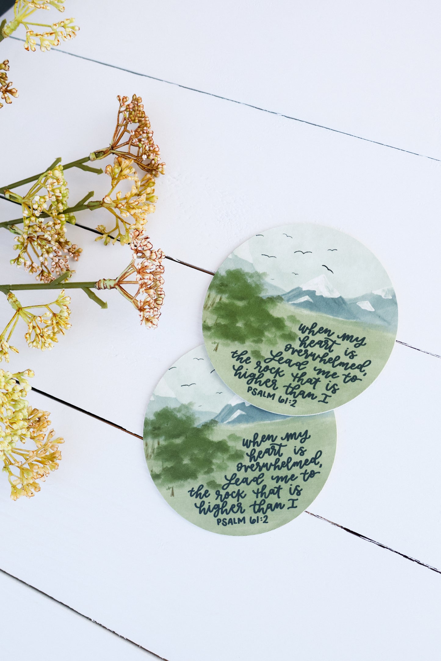 Psalm 61:2 | Coaster set