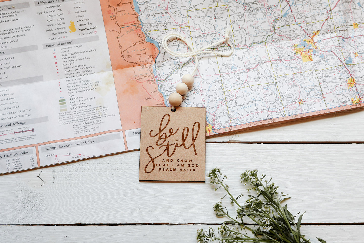 ‘Be Still & Know' Car Charm