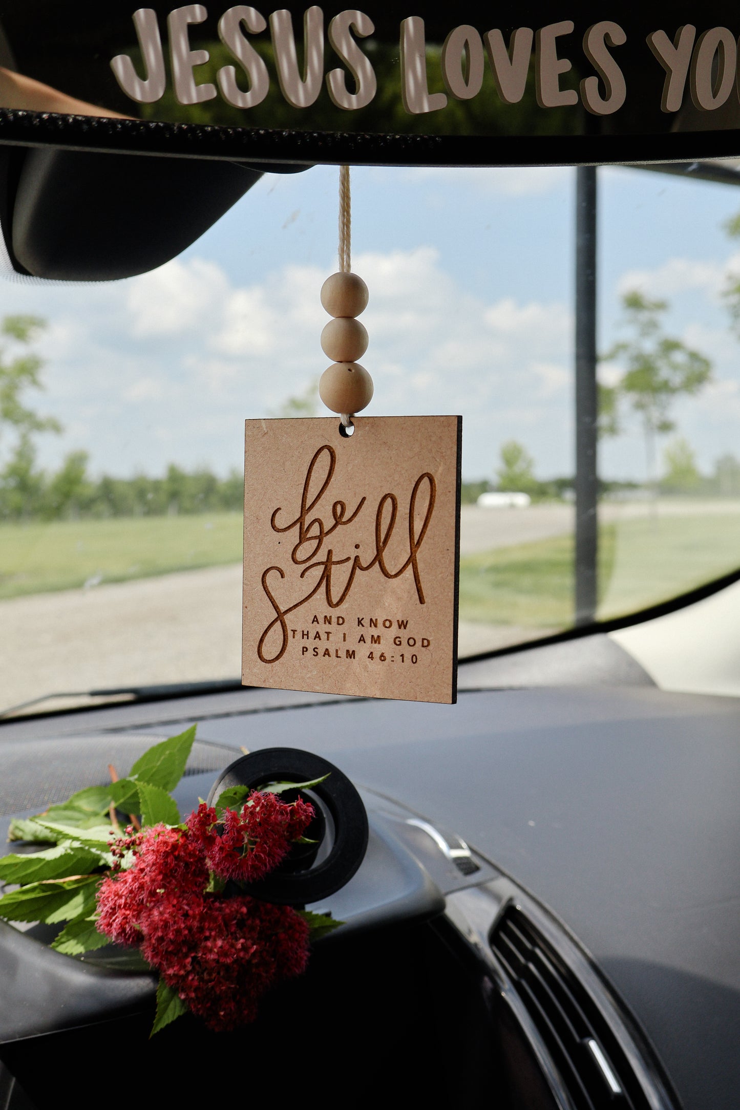 ‘Be Still & Know' Car Charm