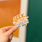 'Seek first the kingdom of God' handlettered sticker