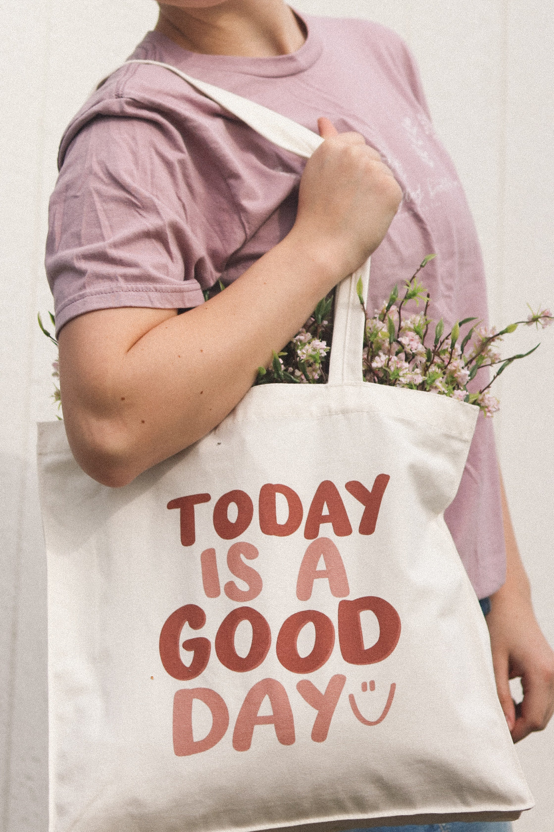 'Today is a good day' Canvas Tote Bag