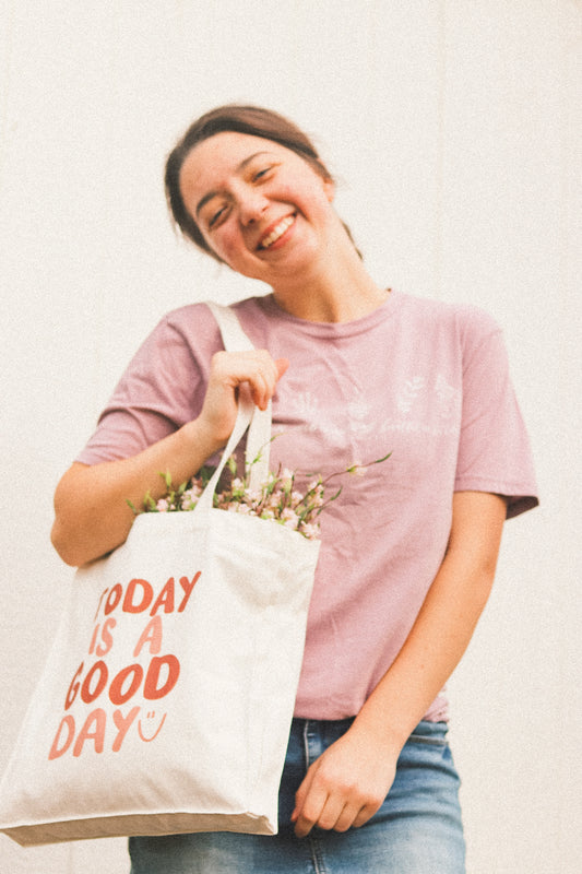 'Today is a good day' Canvas Tote Bag