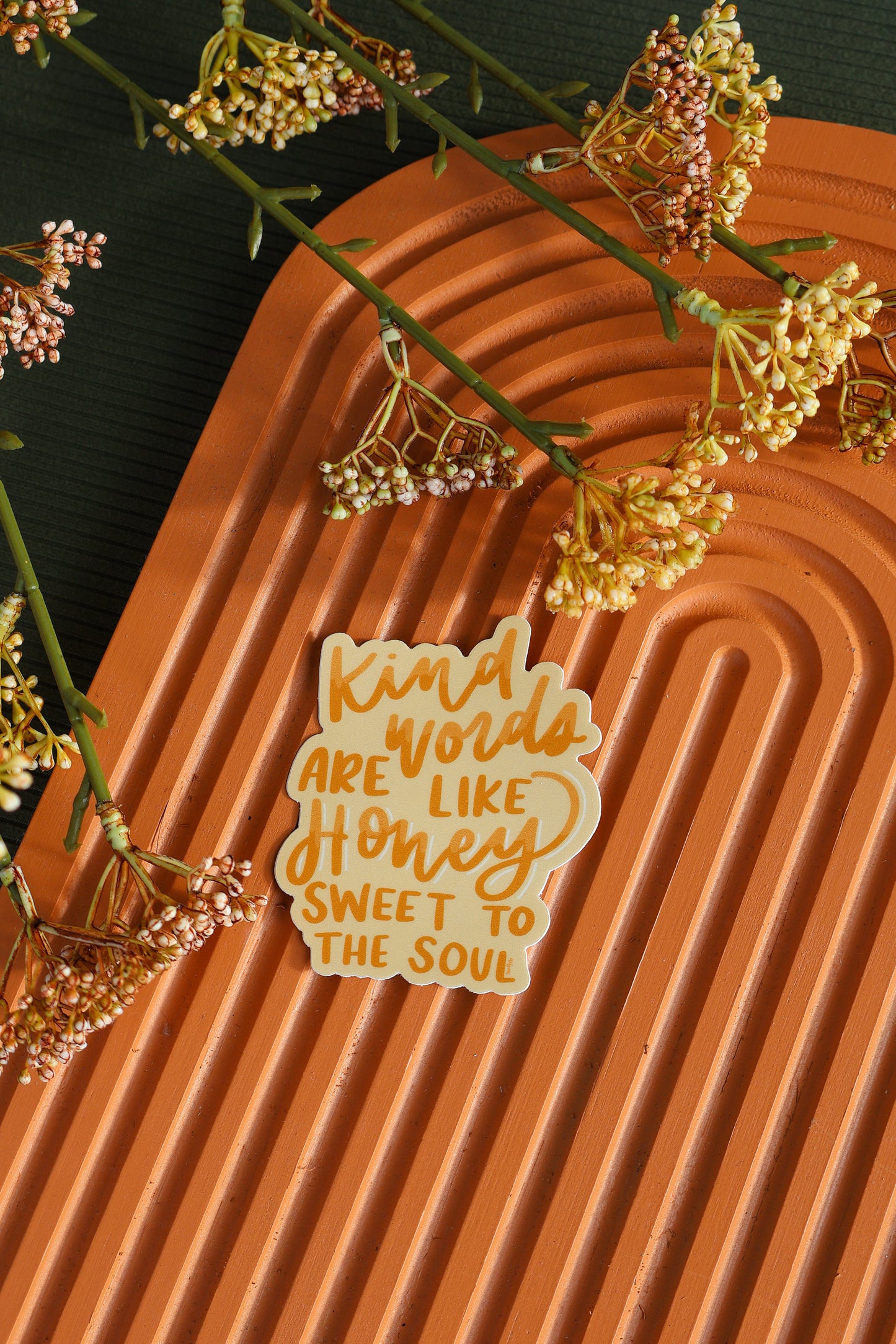Kind Words | handlettered sticker