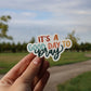Good Day to Pray | handlettered clear sticker
