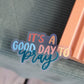 Good Day to Pray | handlettered clear sticker