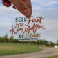 Seek First | handlettered sticker