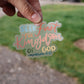 Seek First | handlettered sticker