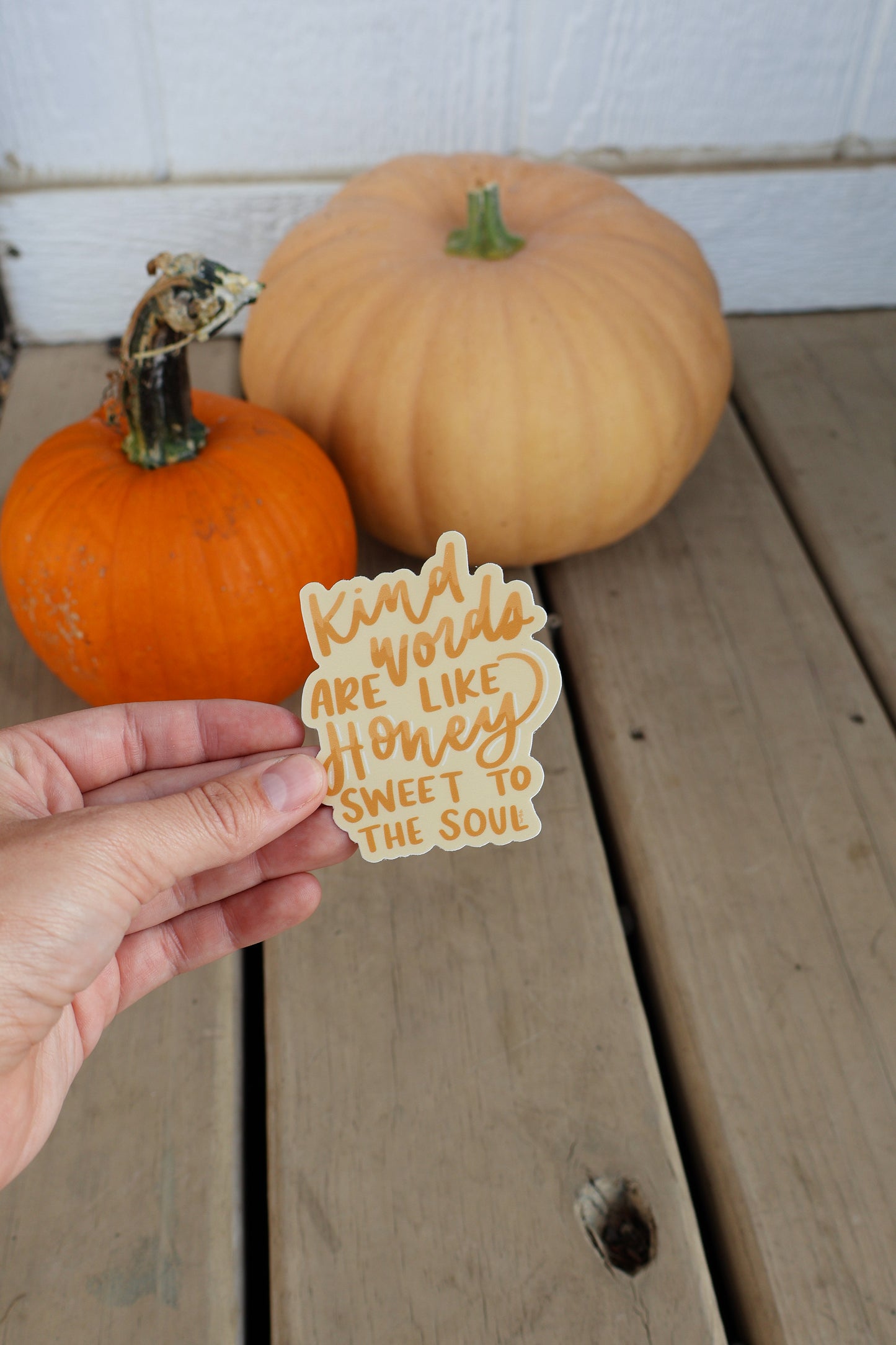 Kind Words | handlettered sticker
