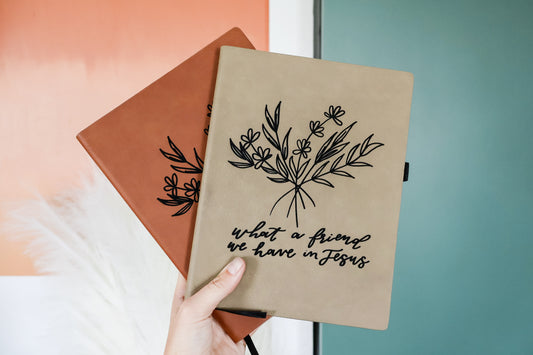 What a friend... | leather journal notebook