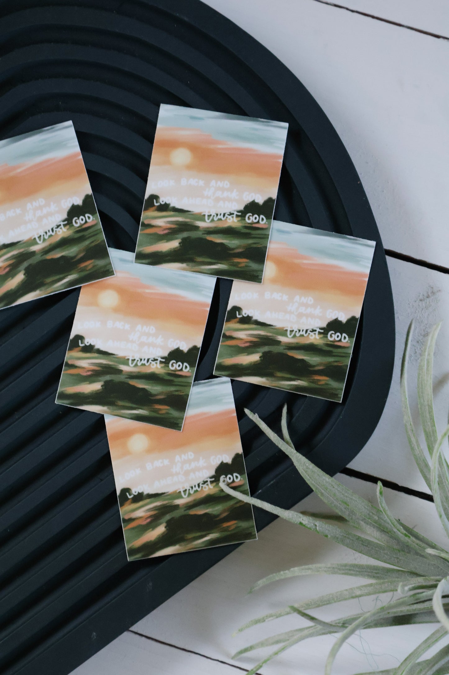 Look Back | handlettered sticker