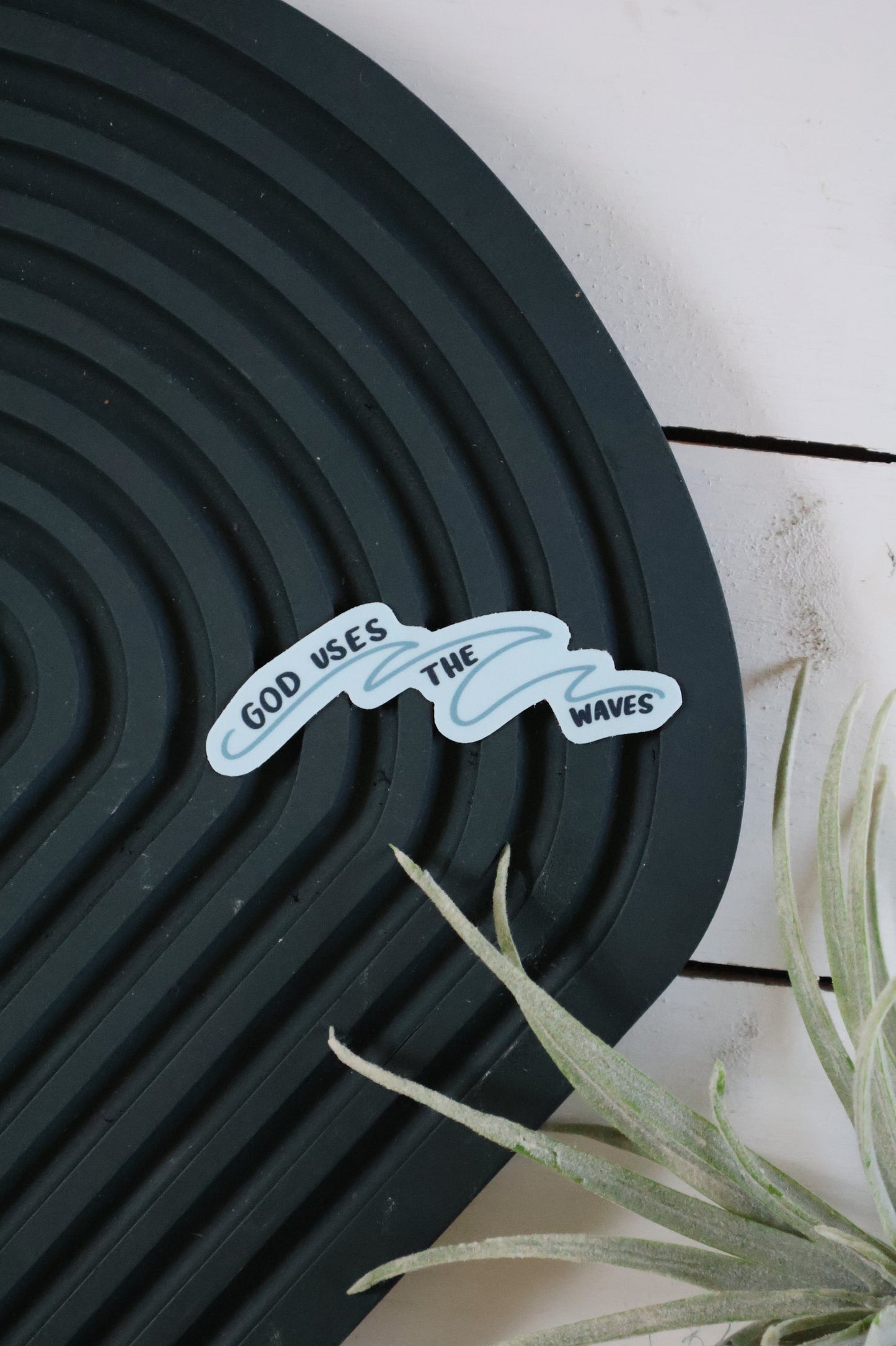 The Waves | handlettered sticker