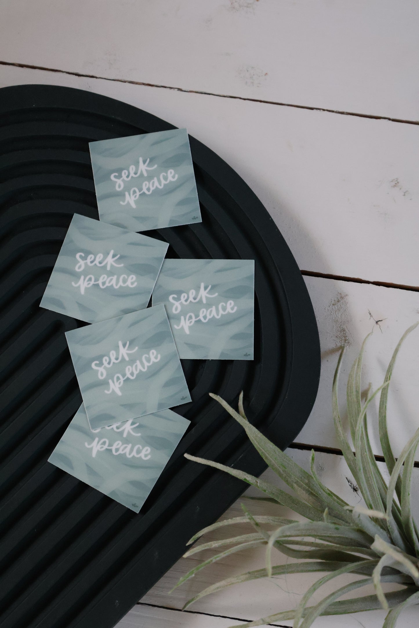 Seek peace | handlettered sticker